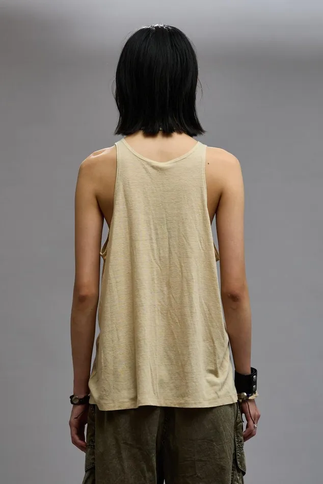 NEW YORK RELAXED TANK 8211 KHAKI Women R13 TShirts