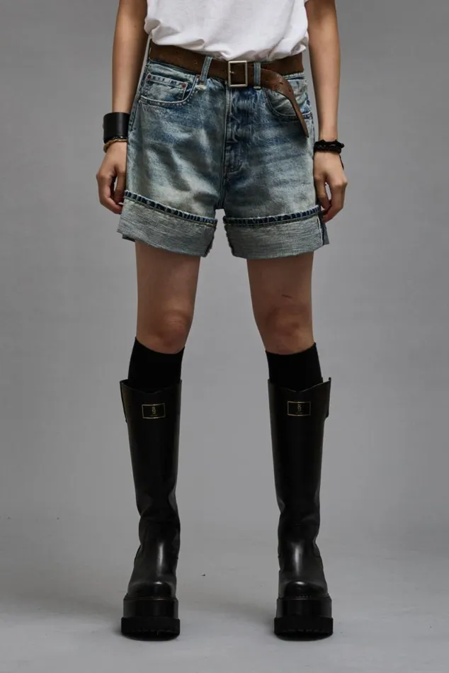NINA SHORT 8211 VINTAGE FYYFF SELVEDGE Women R13 Denim