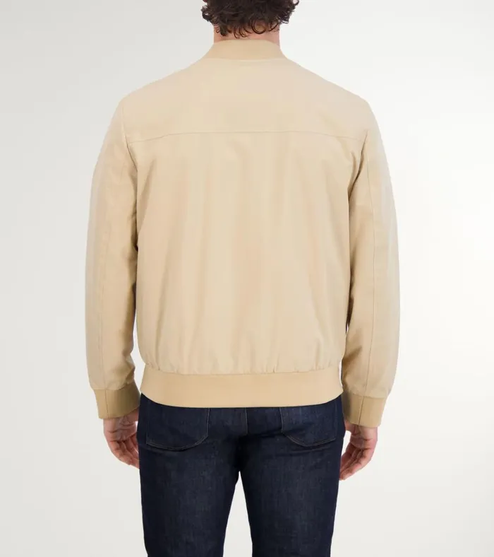 Nylon Bomber Jacket Khaki Men Cole Haan Bomber Jackets