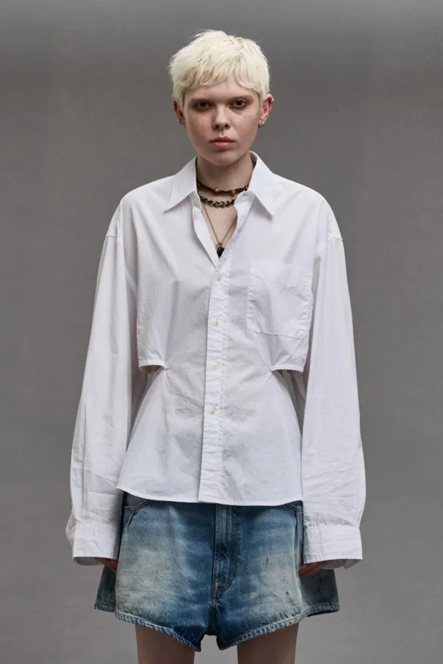 OPEN BACK SHIRT 8211 WHITE Women R13 Tops