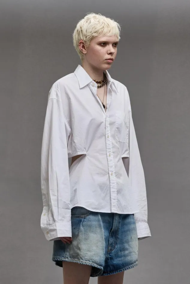 OPEN BACK SHIRT 8211 WHITE Women R13 Tops