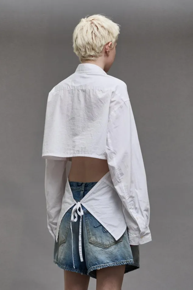 OPEN BACK SHIRT 8211 WHITE Women R13 Tops