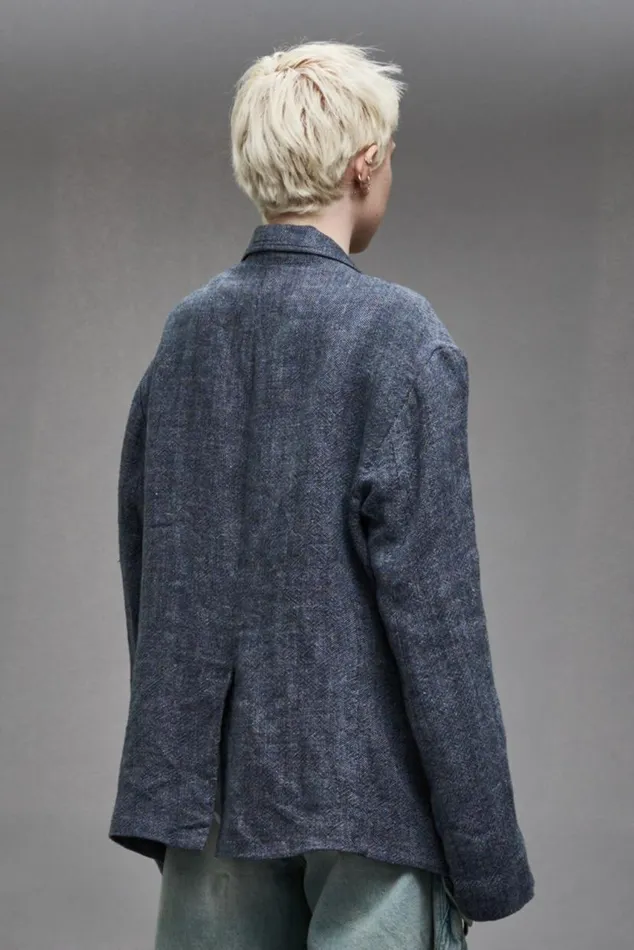 OVERSIZED BELLOW POCKET BLAZER 8211 LIGHT INDIGO Women R13 Jackets and Coats