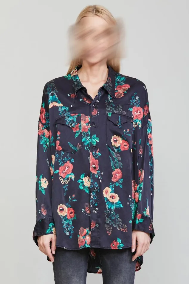 OVERSIZED COWBOY SHIRT 8211 USELESS TREASURES Women R13 Tops