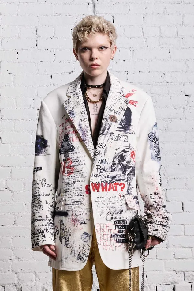 OVERSIZED RAGGED BLAZER 8211 SKETCHBOOK Women R13 Jackets and Coats