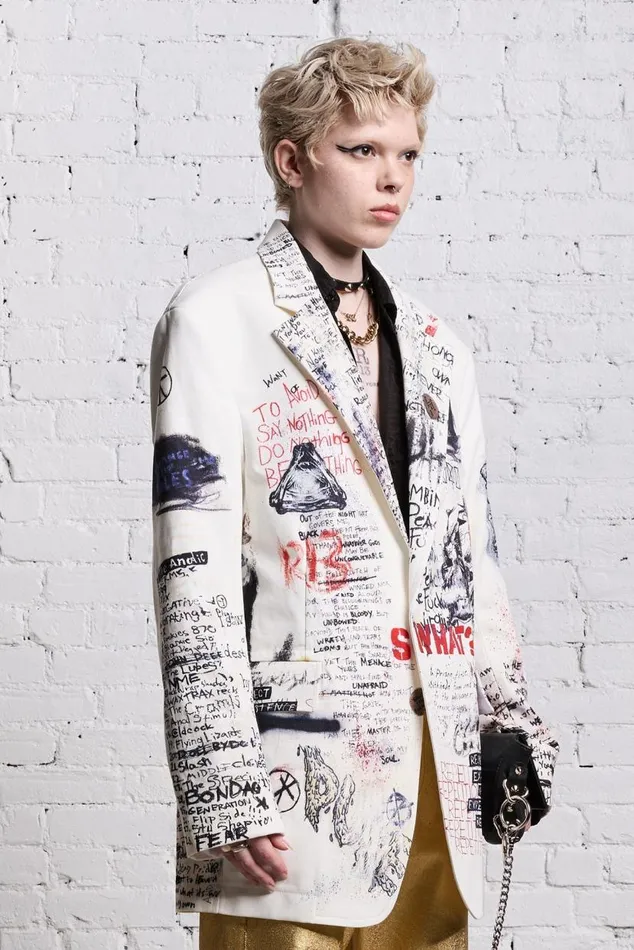 OVERSIZED RAGGED BLAZER 8211 SKETCHBOOK Women R13 Jackets and Coats