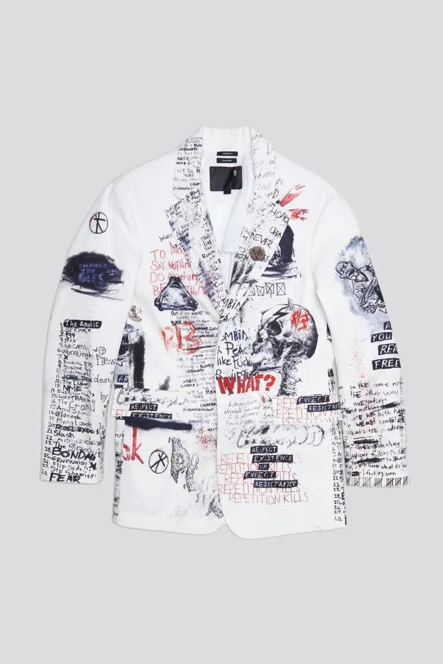 OVERSIZED RAGGED BLAZER 8211 SKETCHBOOK Women R13 Jackets and Coats