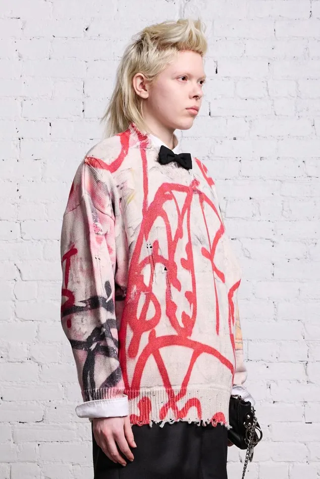 OVERSIZED SWEATER 8211 GRUNGE MURAL Women R13 Sweaters