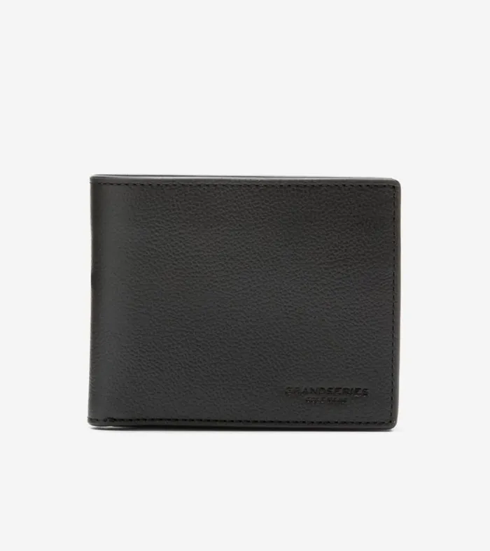 Pebble Traveler Wallet Black Men Cole Haan Wallets