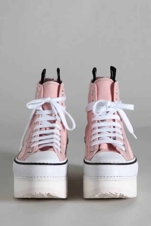 Platform High Top Sneakers 8211 Pink Women R13 Shoes