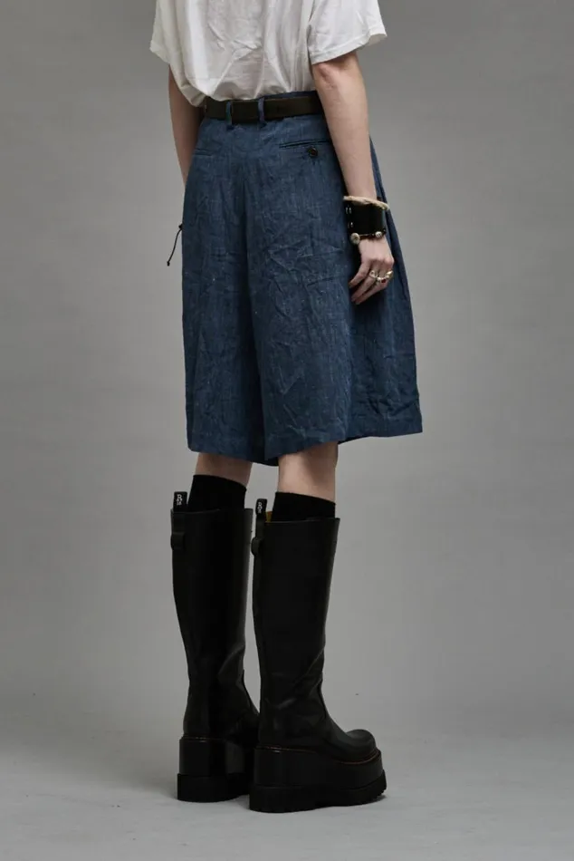 PLEATED CULOTTES 8211 DARK INDIGO Women R13 Pants and Shorts