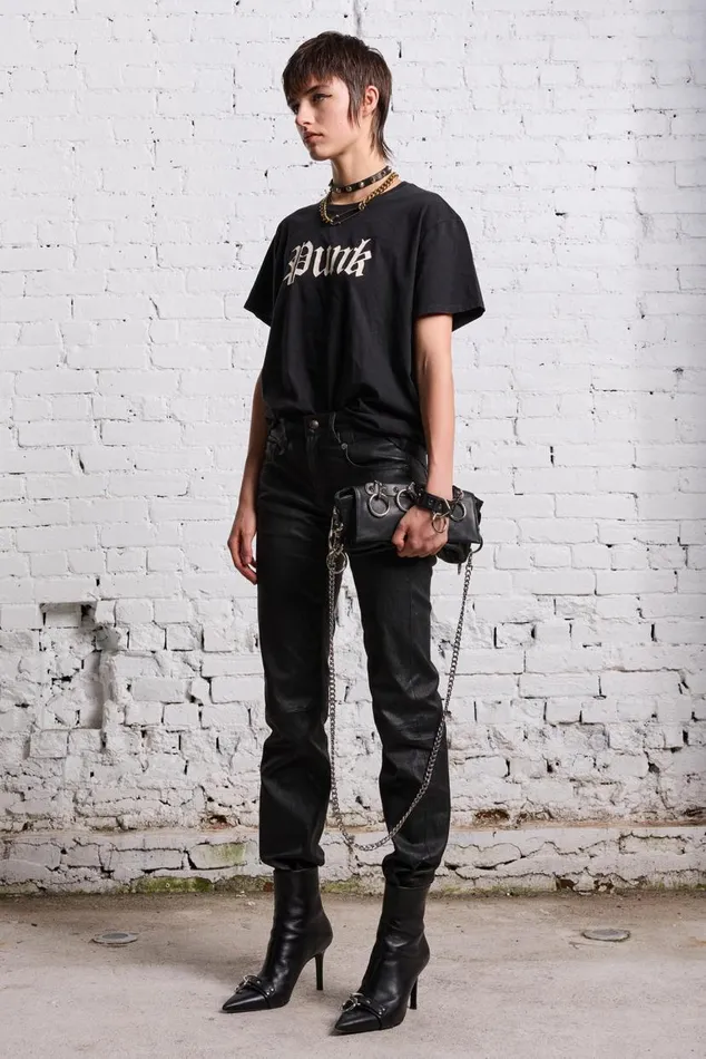 PUNK BOY T 8211 BLACK Women R13 TShirts