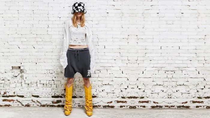 R13 LOGO SHORT 8211 BLACK Women R13 Pants and Shorts