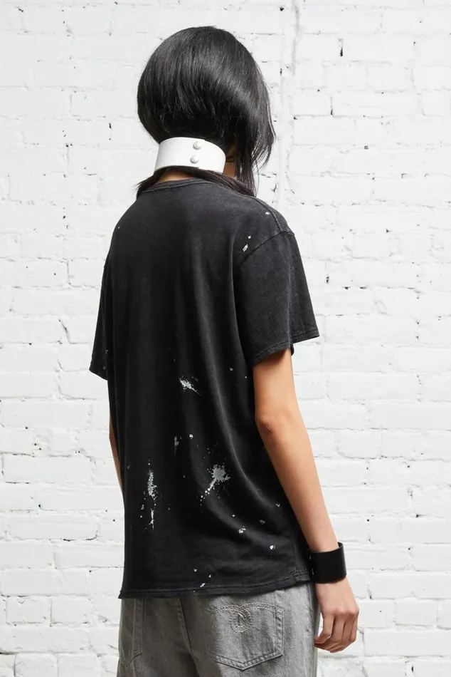 R13 NEW YORK BOY T 8211 ACID BLACK Women R13 Tops