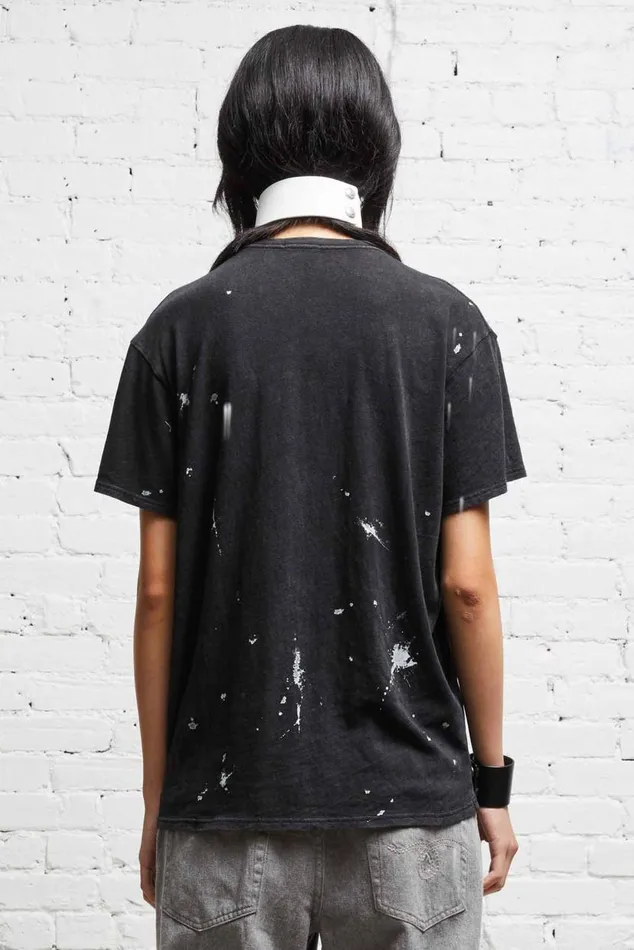 R13 NEW YORK BOY T 8211 ACID BLACK Women R13 Tops