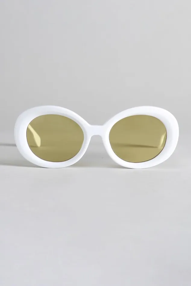 R13 SUNGLASSES 8211 WHITE AND YELLOW Women R13 Accessories