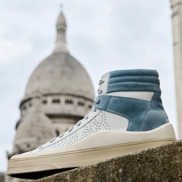 Rail WhiteGrey Blue Men P448 High Tops Rail WhiteGrey Blue Men P448 High Tops