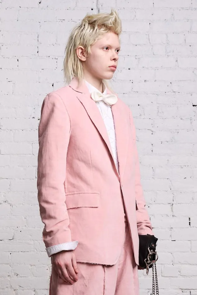 RAW CUT SHRUNKEN BLAZER 8211 PINK VELVET Women R13 Jackets and Coats