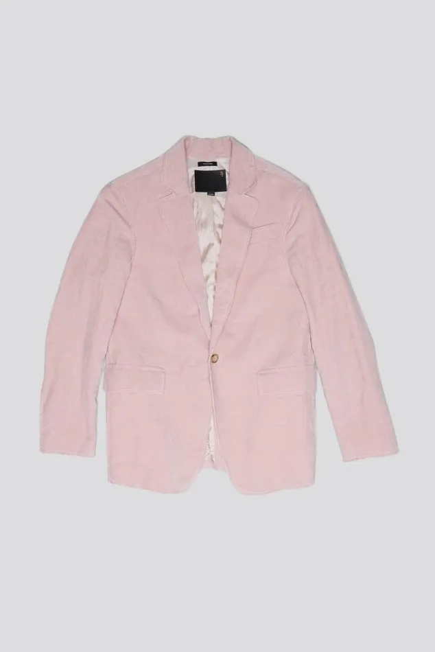 RAW CUT SHRUNKEN BLAZER 8211 PINK VELVET Women R13 Jackets and Coats