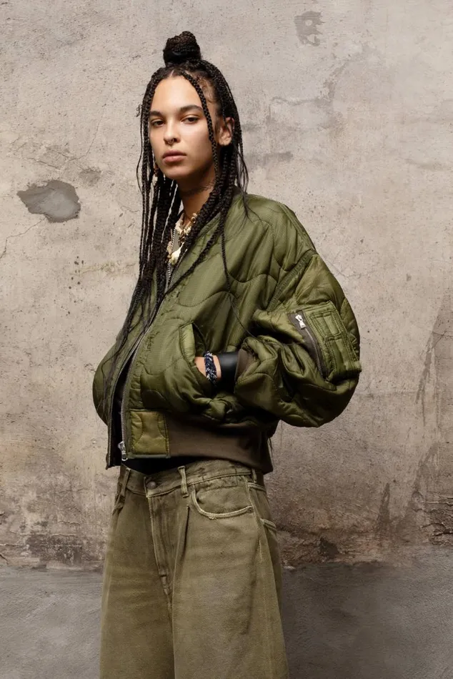 REFURBISHED QUILT BOMBER 8211 M65 SURPLUS Women R13 Jackets and Coats