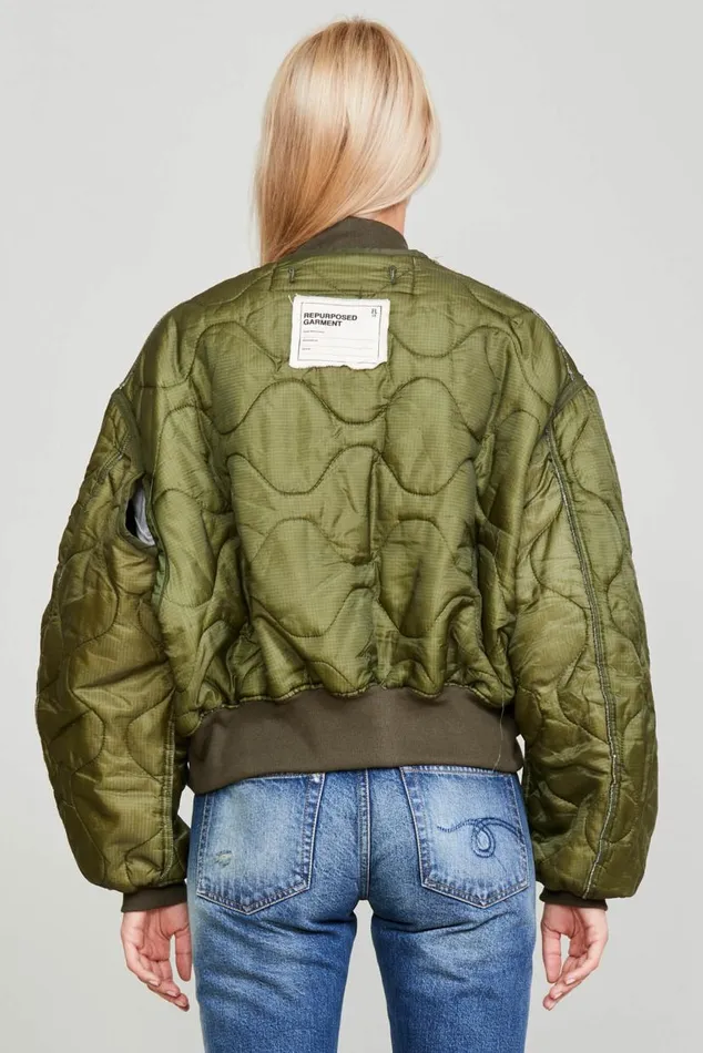 REFURBISHED QUILT BOMBER 8211 M65 SURPLUS Women R13 Jackets and Coats