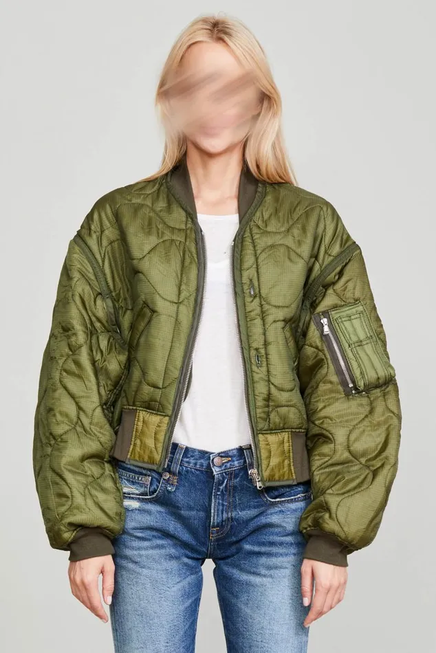 REFURBISHED QUILT BOMBER 8211 M65 SURPLUS Women R13 Jackets and Coats