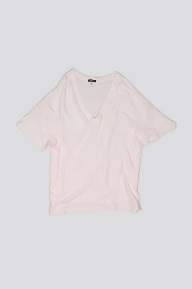 RELAXED VNECK T 8211 LIGHT PINK Women R13 TShirts