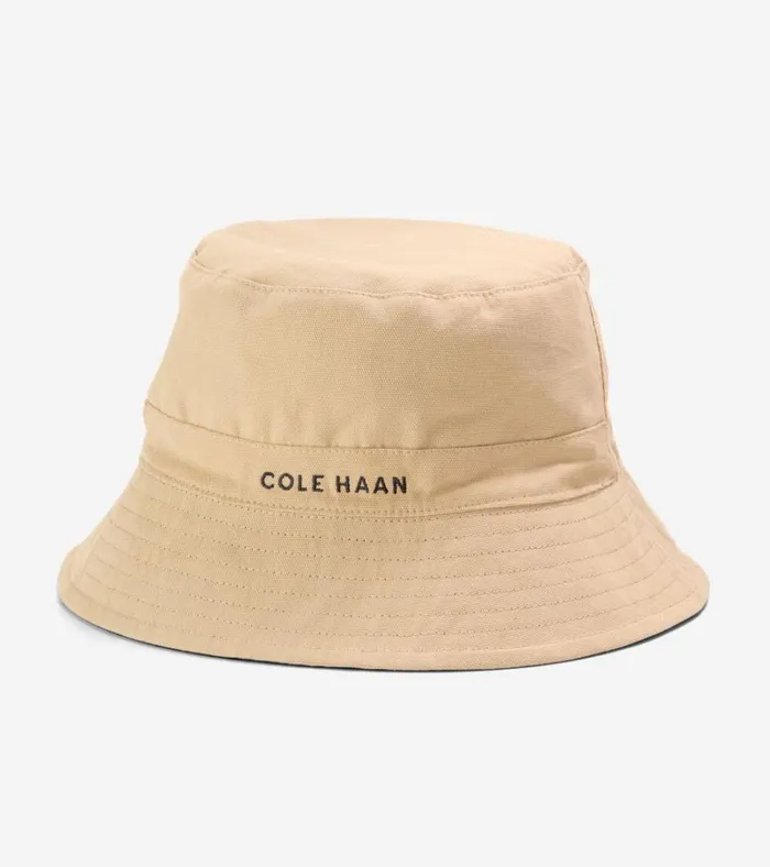 Reversible Solid Bucket Hat Navy Multi Men Cole Haan Hats