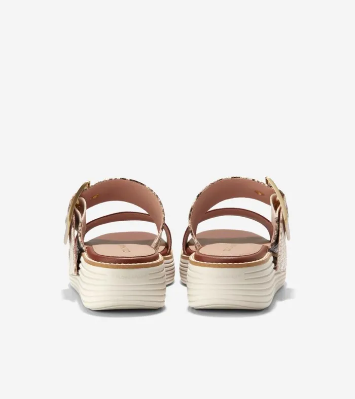riginalGrand Platform Slides Sandollar Snake Printcuoio Brownivory Women Cole Haan Sandals