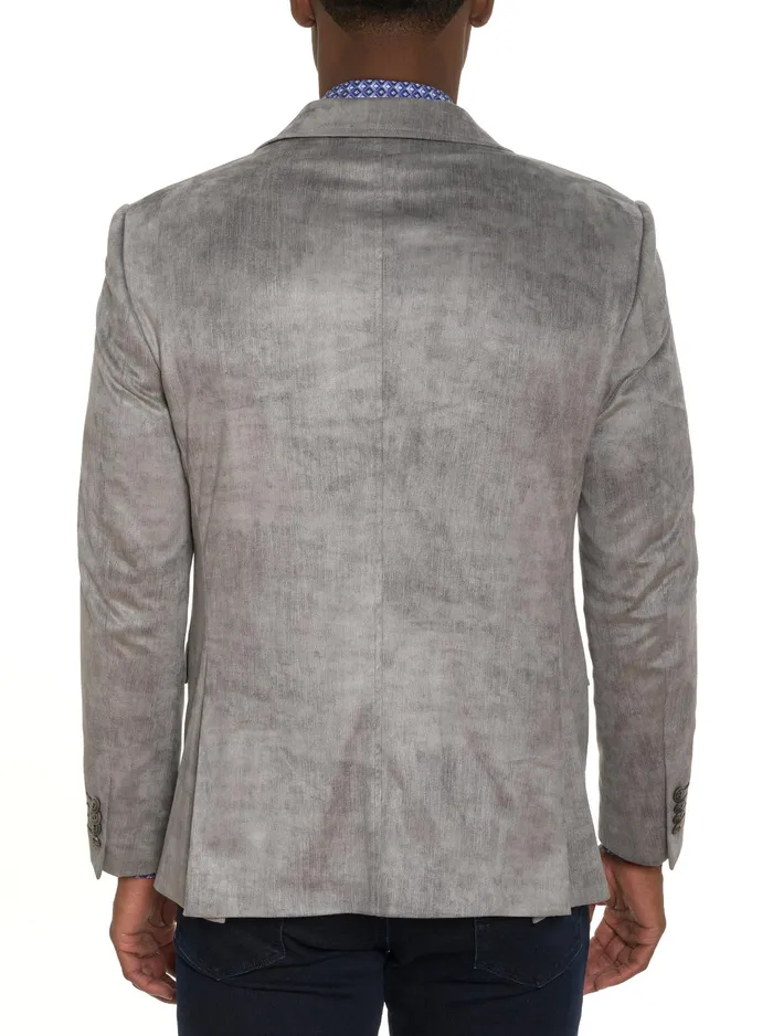 Robert Graham Blazers Men LUBRANO VELOUR BLAZER Grey