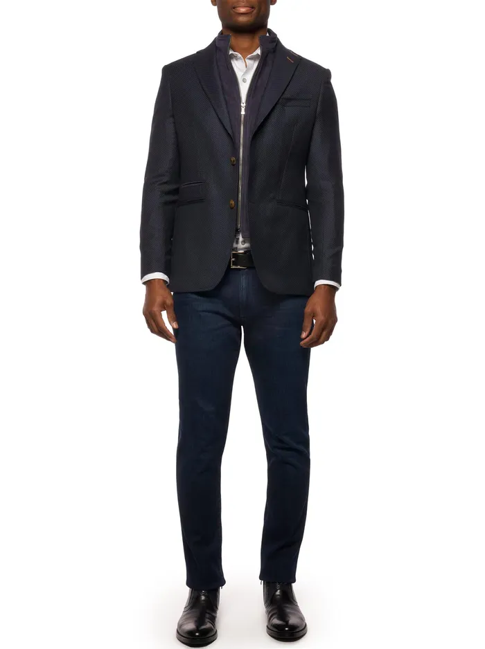 Robert Graham Blazers Men UPTOWN XX BLAZER LONG FIT Black