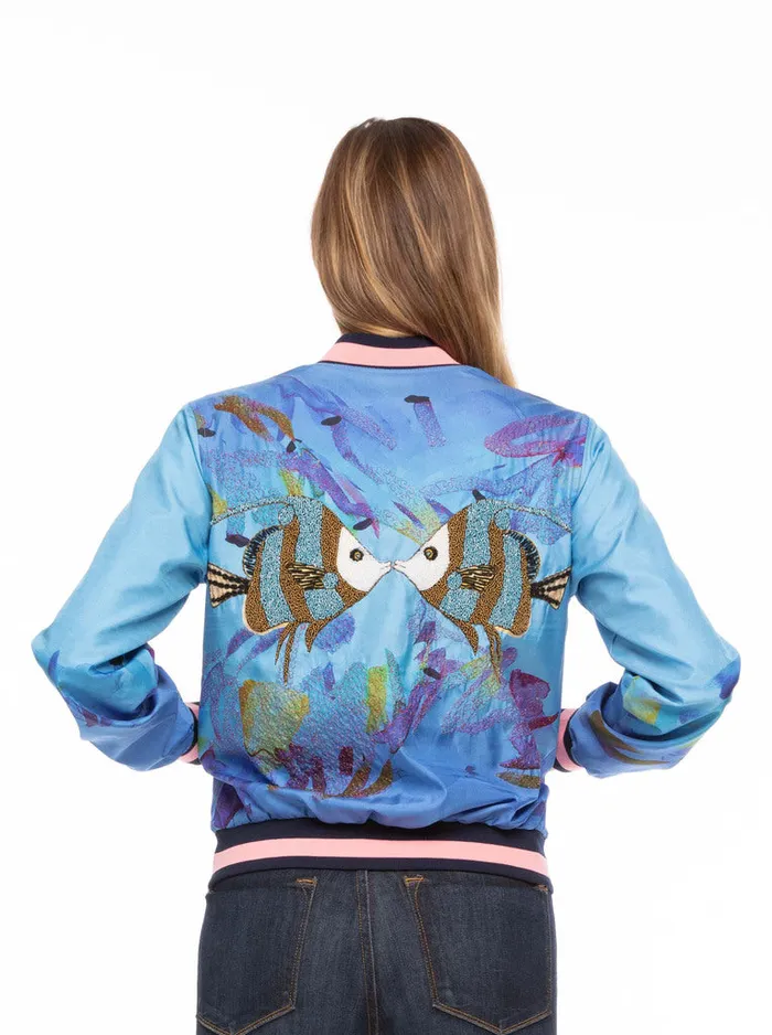 Robert Graham Jackets Women MEREDITH SILK BOMBER Multi