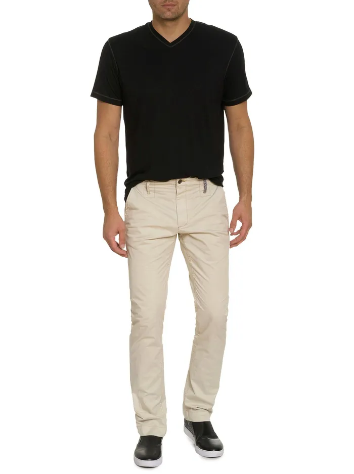 Robert Graham Jeans and Pants Men SPARKS PANT Light Khaki