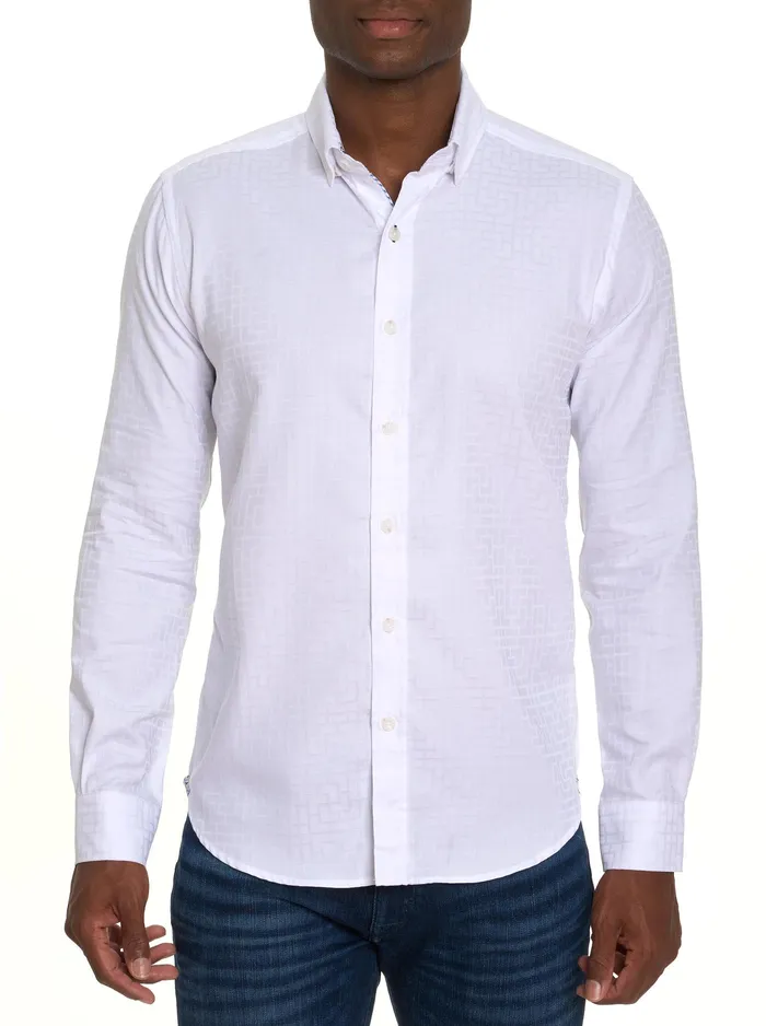 Robert Graham Long Sleeve Button Down Shirts Men AMORY LONG SLEEVE BUTTON DOWN SHIRT White Robert Graham Long Sleeve Button Down Shirts Men AMORY LONG SLEEVE BUTTON DOWN SHIRT White