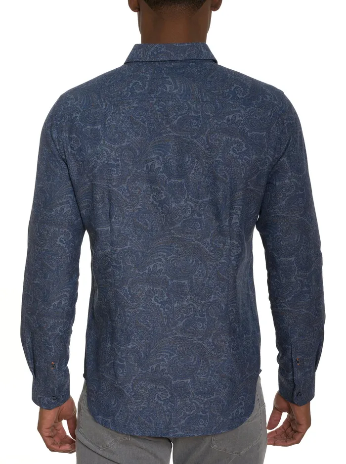 Robert Graham Long Sleeve Button Down Shirts Men AMRANI LONG SLEEVE BUTTON DOWN SHIRT Grey