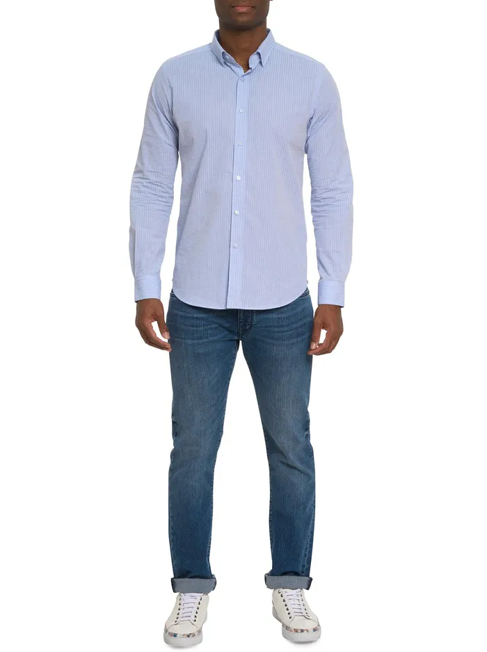 Robert Graham Long Sleeve Button Down Shirts Men ANDREWS LONG SLEEVE BUTTON DOWN SHIRT White