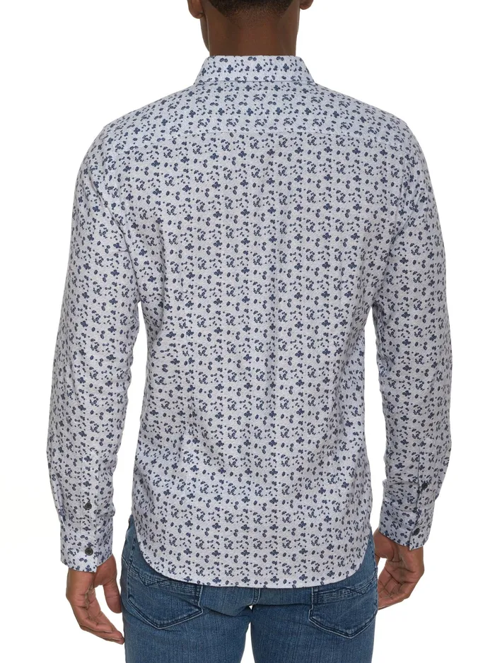 Robert Graham Long Sleeve Button Down Shirts Men CATTANEO LONG SLEEVE BUTTON DOWN SHIRT White