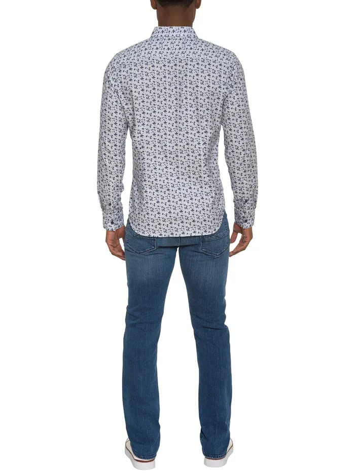Robert Graham Long Sleeve Button Down Shirts Men CATTANEO LONG SLEEVE BUTTON DOWN SHIRT White