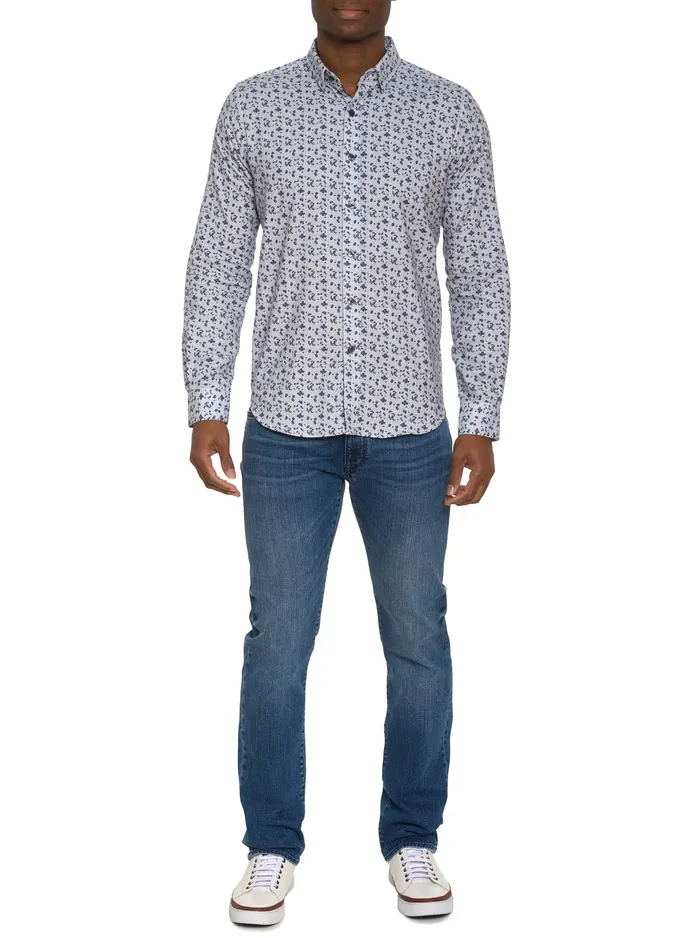 Robert Graham Long Sleeve Button Down Shirts Men CATTANEO LONG SLEEVE BUTTON DOWN SHIRT White