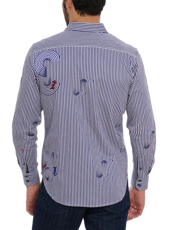 Robert Graham Long Sleeve Button Down Shirts Men CHICANE LONG SLEEVE BUTTON DOWN SHIRT White