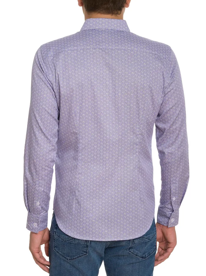 Robert Graham Long Sleeve Button Down Shirts Men COLTON LONG SLEEVE BUTTON DOWN SHIRT Lavender