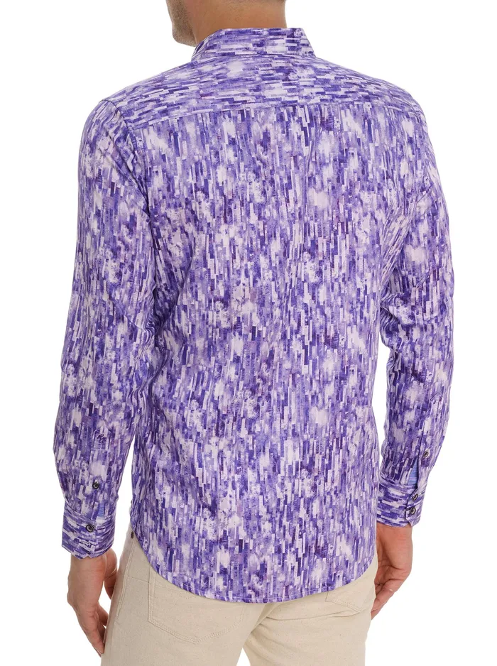 Robert Graham Long Sleeve Button Down Shirts Men DEMERI LONG SLEEVE BUTTON DOWN SHIRT Purple