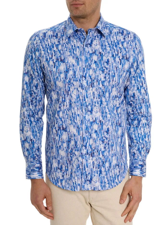 Robert Graham Long Sleeve Button Down Shirts Men DEMERI LONG SLEEVE BUTTON DOWN SHIRT Purple
