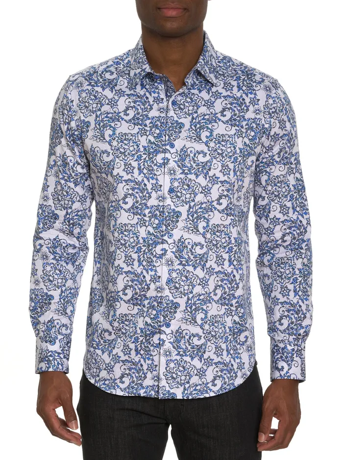 Robert Graham Long Sleeve Button Down Shirts Men DIVAN LONG SLEEVE BUTTON DOWN SHIRT BIG Big Robert Graham Long Sleeve Button Down Shirts Men DIVAN LONG SLEEVE BUTTON DOWN SHIRT BIG Big