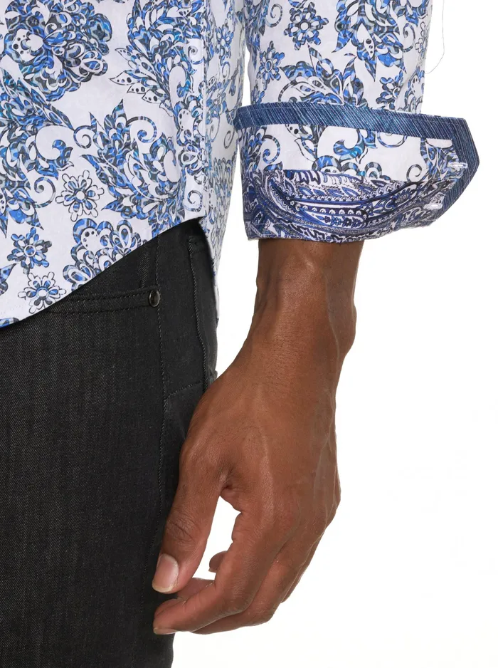 Robert Graham Long Sleeve Button Down Shirts Men DIVAN LONG SLEEVE BUTTON DOWN SHIRT BIG Big