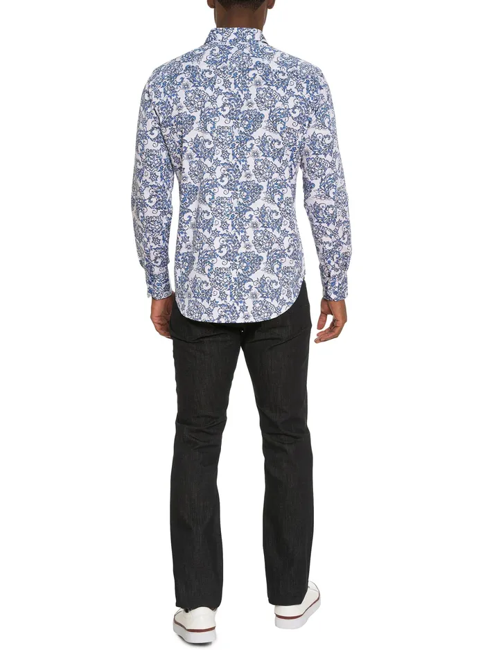 Robert Graham Long Sleeve Button Down Shirts Men DIVAN LONG SLEEVE BUTTON DOWN SHIRT BIG Big