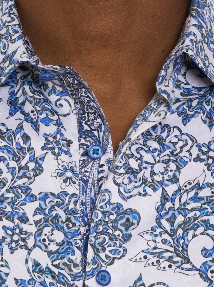 Robert Graham Long Sleeve Button Down Shirts Men DIVAN LONG SLEEVE BUTTON DOWN SHIRT BIG Big