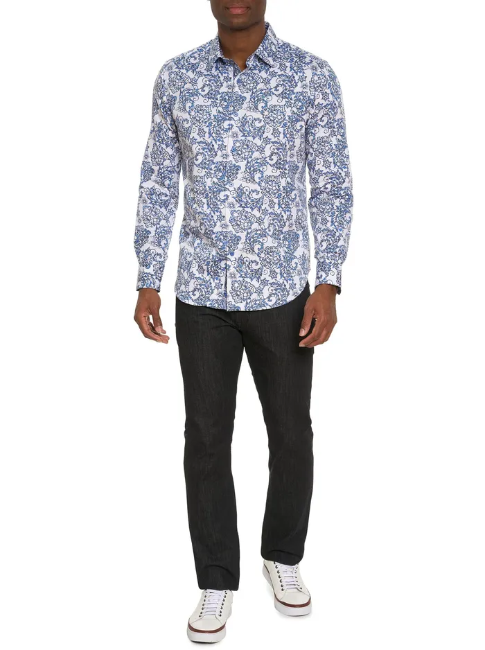 Robert Graham Long Sleeve Button Down Shirts Men DIVAN LONG SLEEVE BUTTON DOWN SHIRT BIG Big
