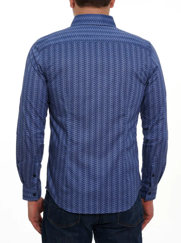 Robert Graham Long Sleeve Button Down Shirts Men DOMENIC LONG SLEEVE BUTTON DOWN SHIRT Navy