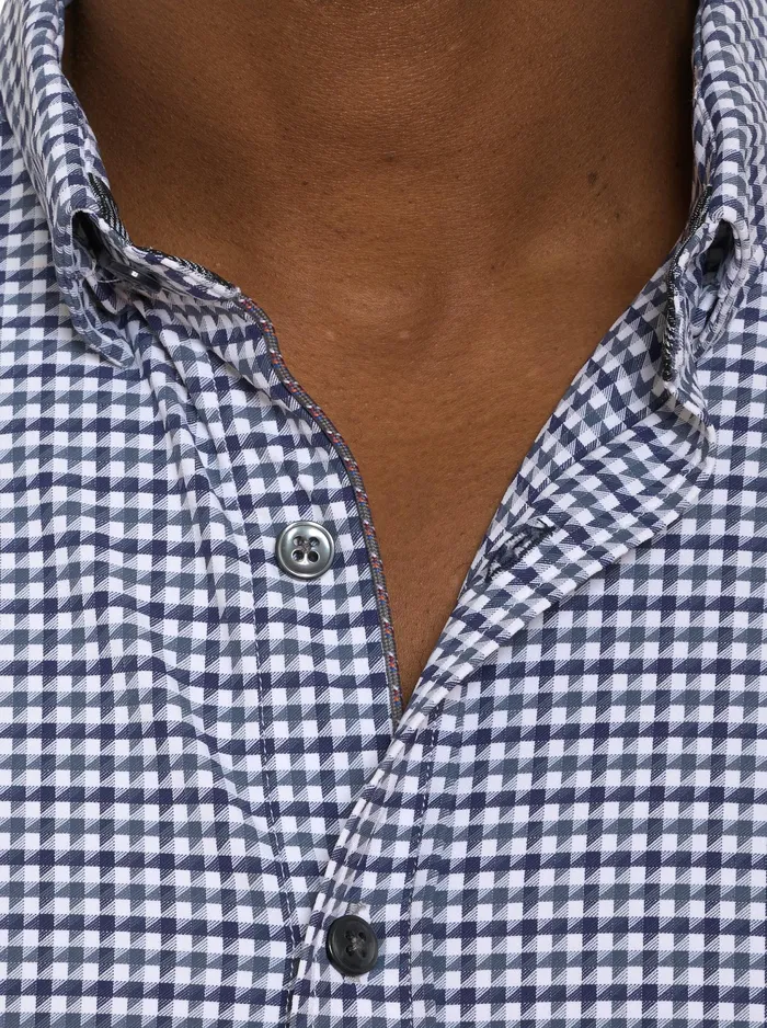 Robert Graham Long Sleeve Button Down Shirts Men FANTONI MOTION LONG SLEEVE BUTTON DOWN SHIRT Blue
